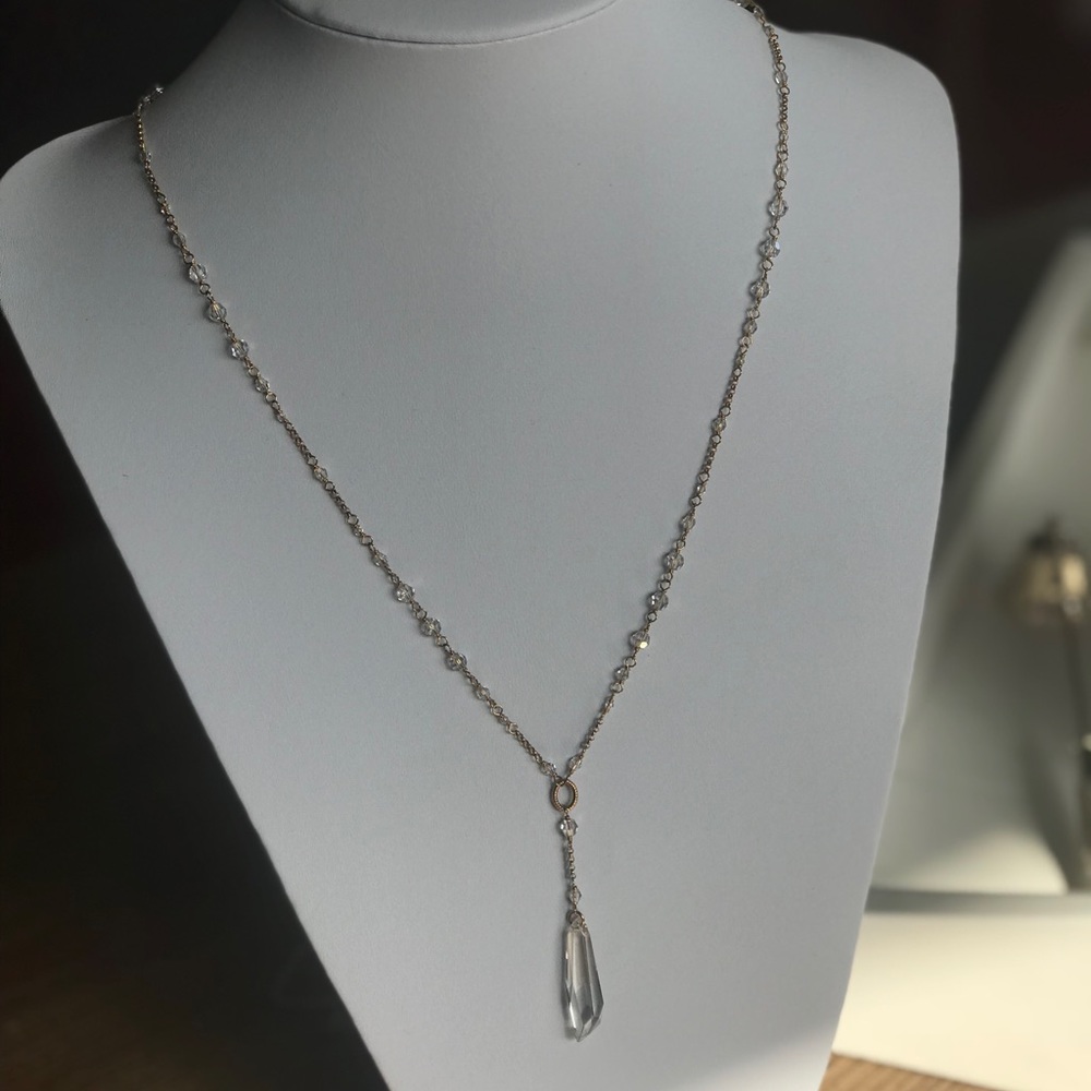 Chan Luu gold and crystal necklace